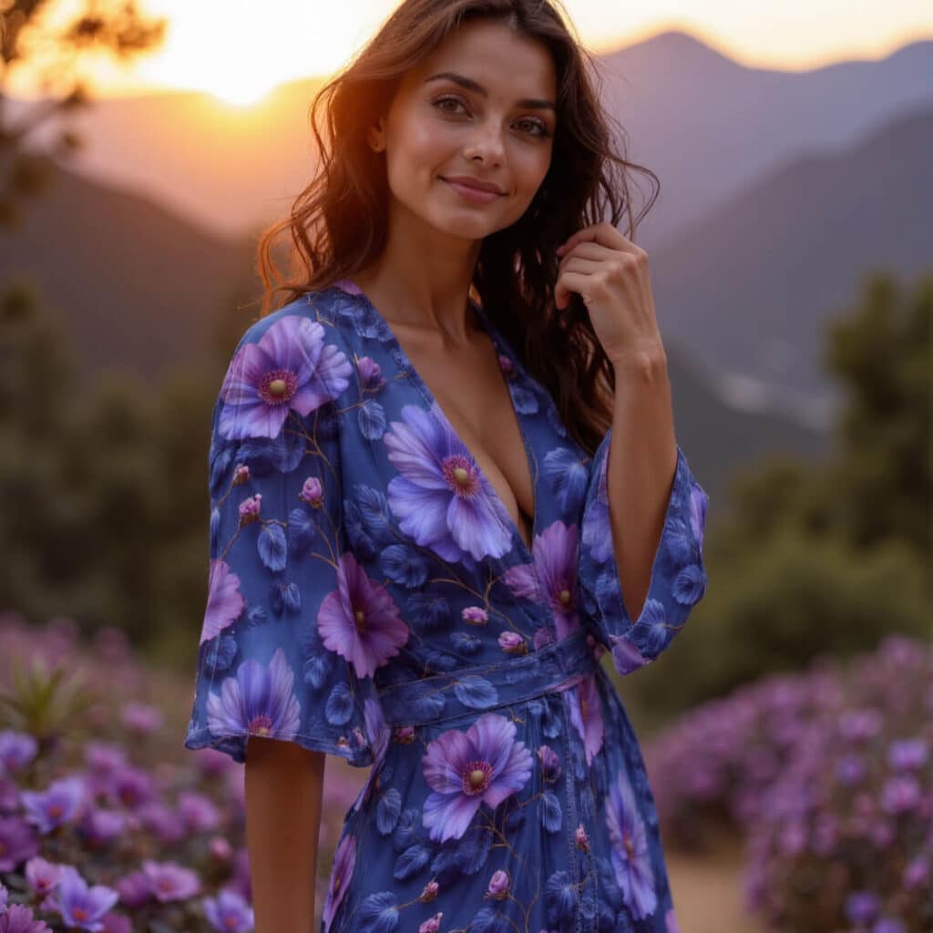 Le Robe Charme Florale – Leveza Feminina com Estampa Floral Tranquila