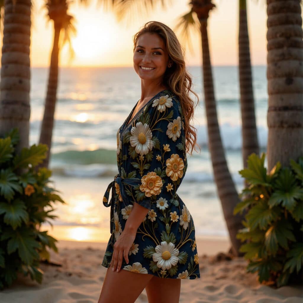 Le Robe com Estampa Dark Summer – Elegância Urbana e Atitude