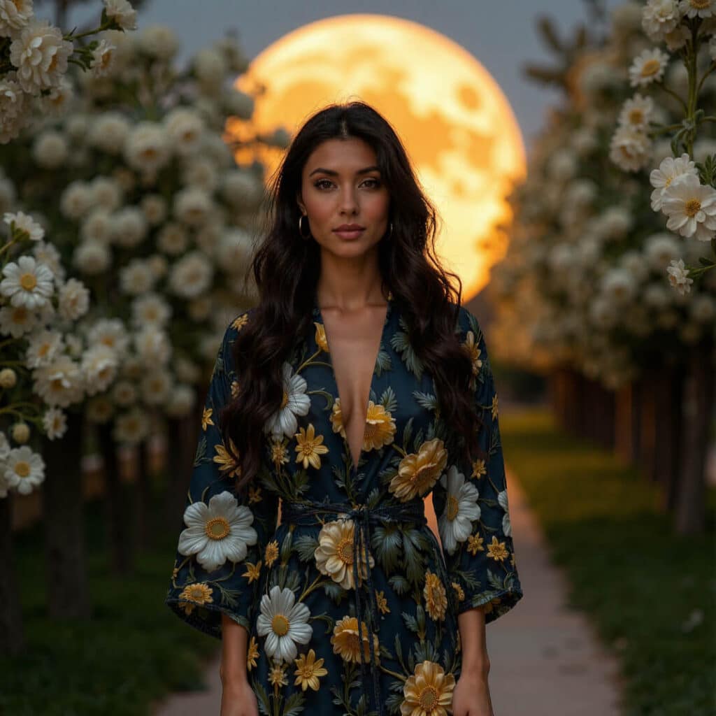 Le Robe com Estampa Dark Summer – Elegância Urbana e Atitude