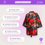 Le Robe Fleurs de Flamme – Estilo Ousado com Toque Floral Sofisticado