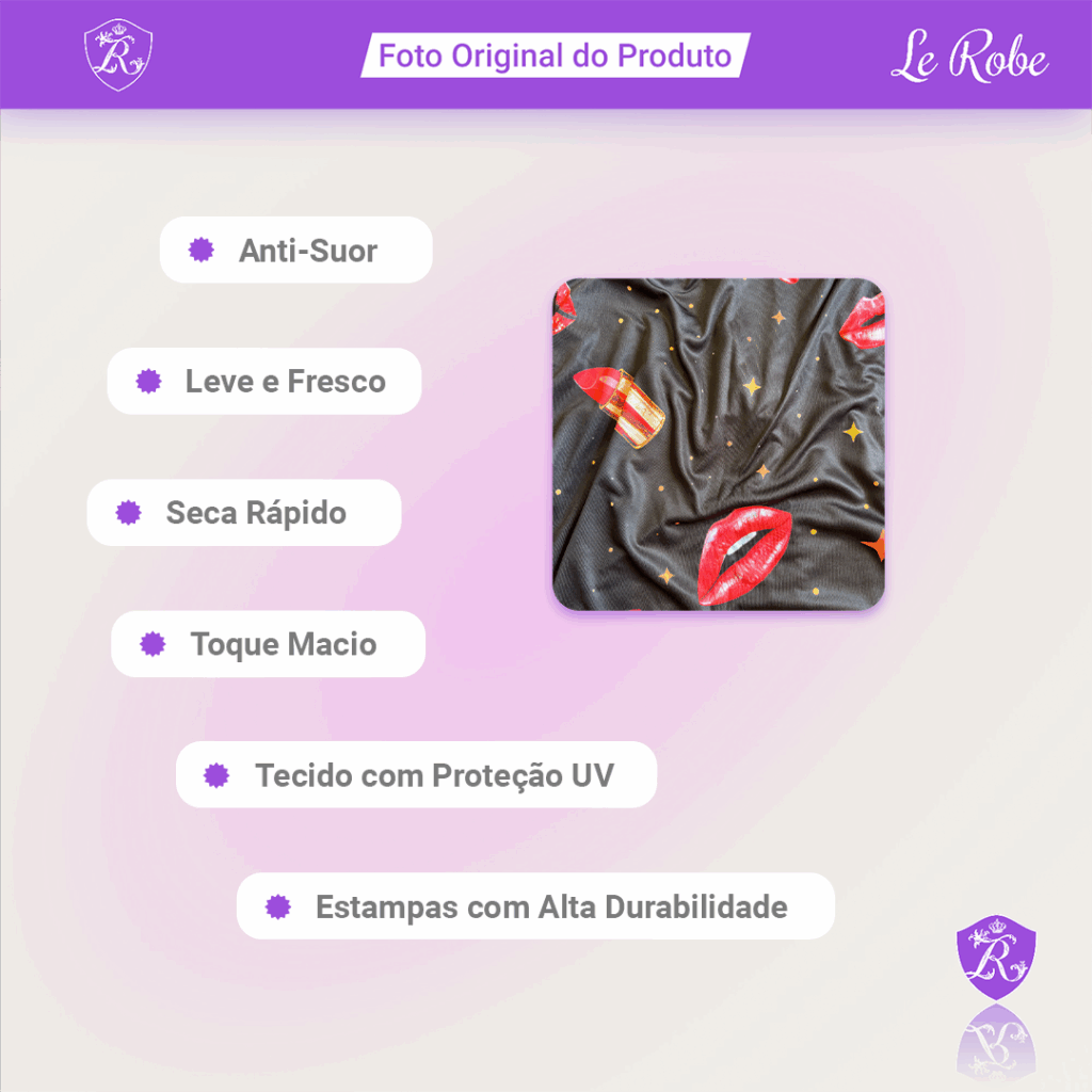Le Robe Feminino Makeup Kiss – Toque Glamouroso para Momentos de Beleza
