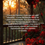 Le Robe Fleurs de Flamme – Estilo Ousado com Toque Floral Sofisticado