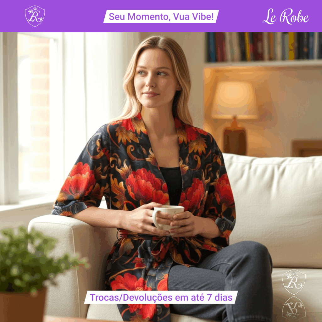 Le Robe Fleurs de Flamme – Estilo Ousado com Toque Floral Sofisticado