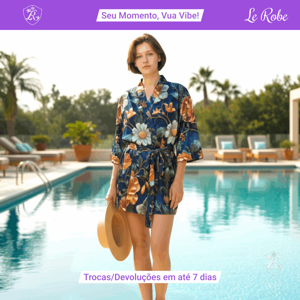 Le Robe com Estampa Dark Summer – Elegância Urbana e Atitude