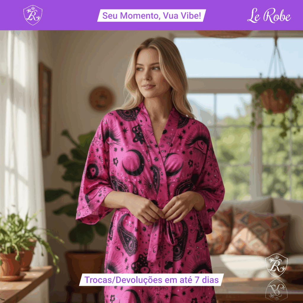 Le Robe Cosmic Glow – Sofisticação Estelar para Seu Autocuidado Diário