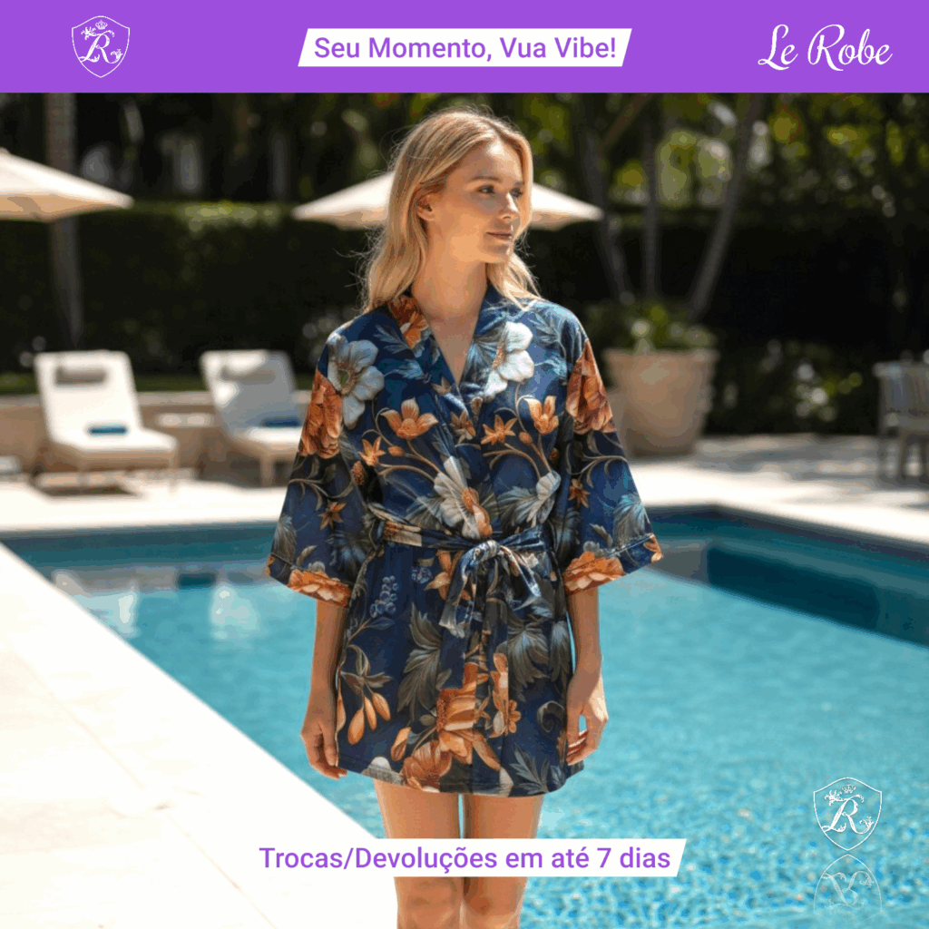 Le Robe com Estampa Dark Summer – Elegância Urbana e Atitude